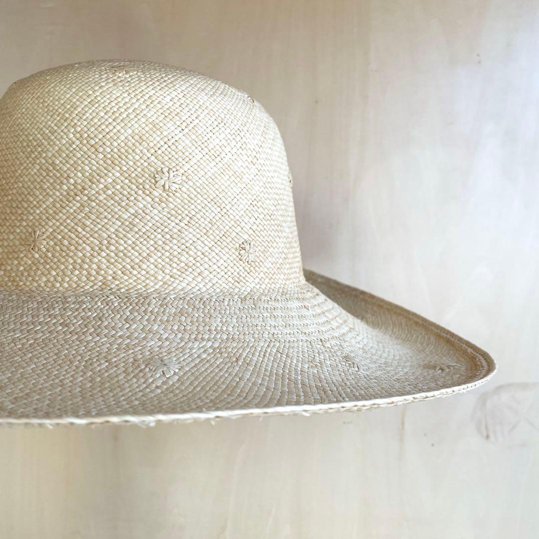 帽子材料　エクアドル産パナマ帽体　キャペリン
