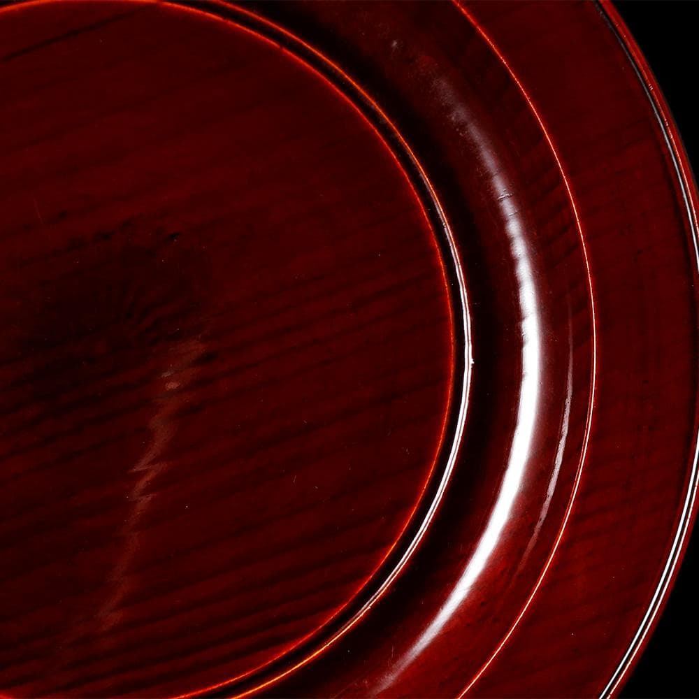 T　秀斉作　 利休好字　干菓子盆　茶道具　盆　お茶　木製　共箱