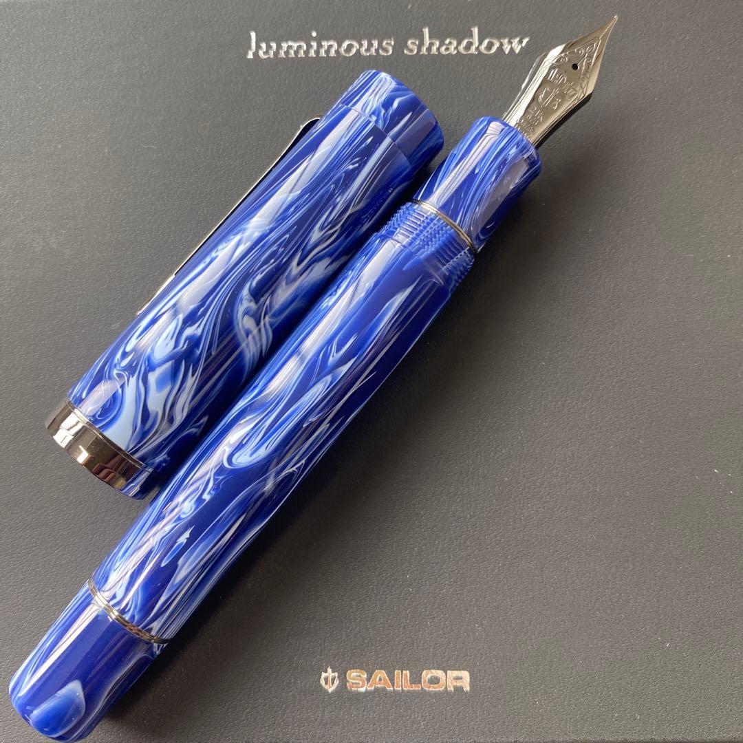 Sailor セーラー ルミナスシャドー ストームブルー 万年筆 21K