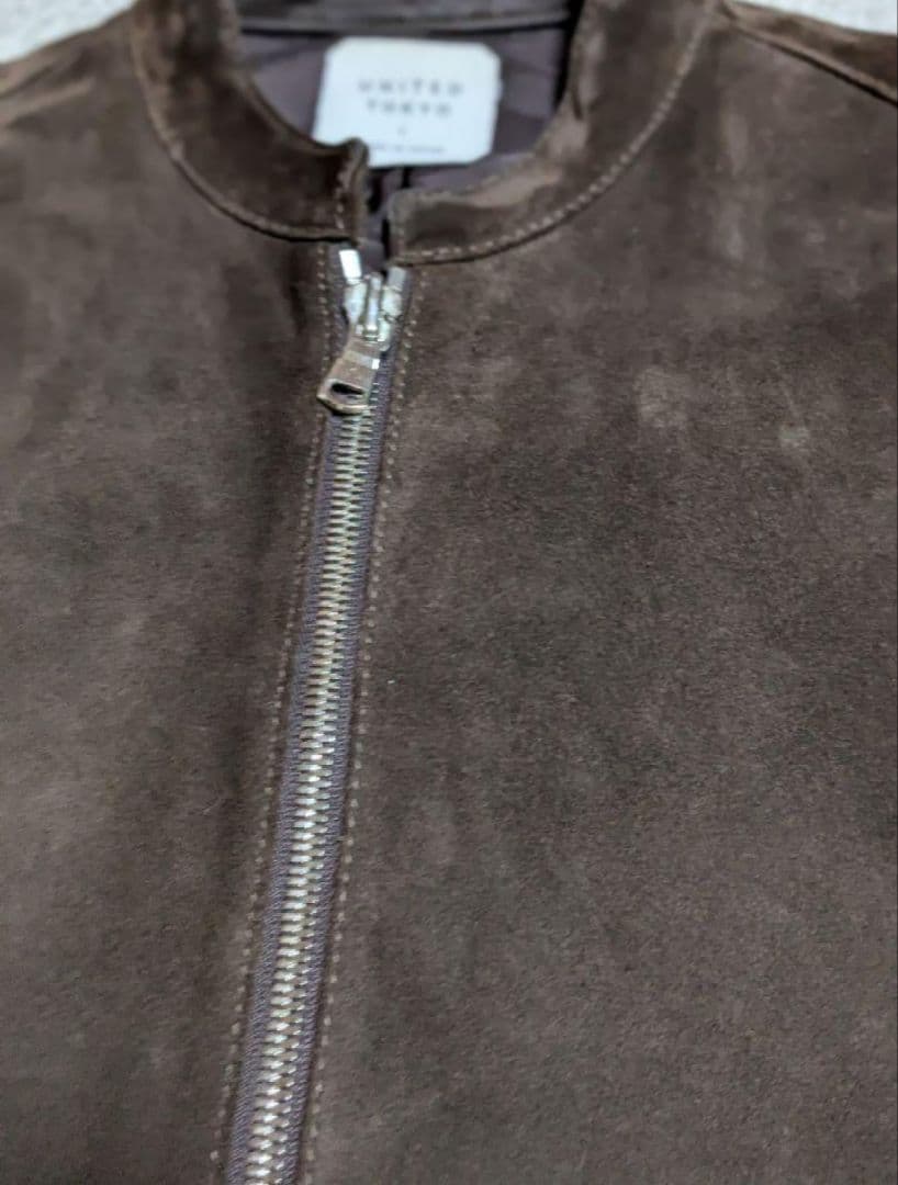 【9月限定！】UNITED TOKYO スウェードシングルライダース ブラウン