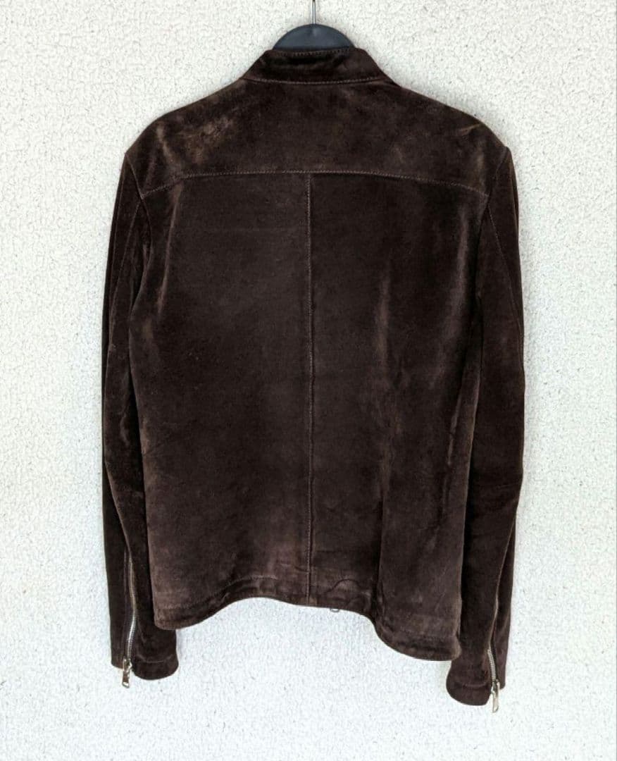 【9月限定！】UNITED TOKYO スウェードシングルライダース ブラウン