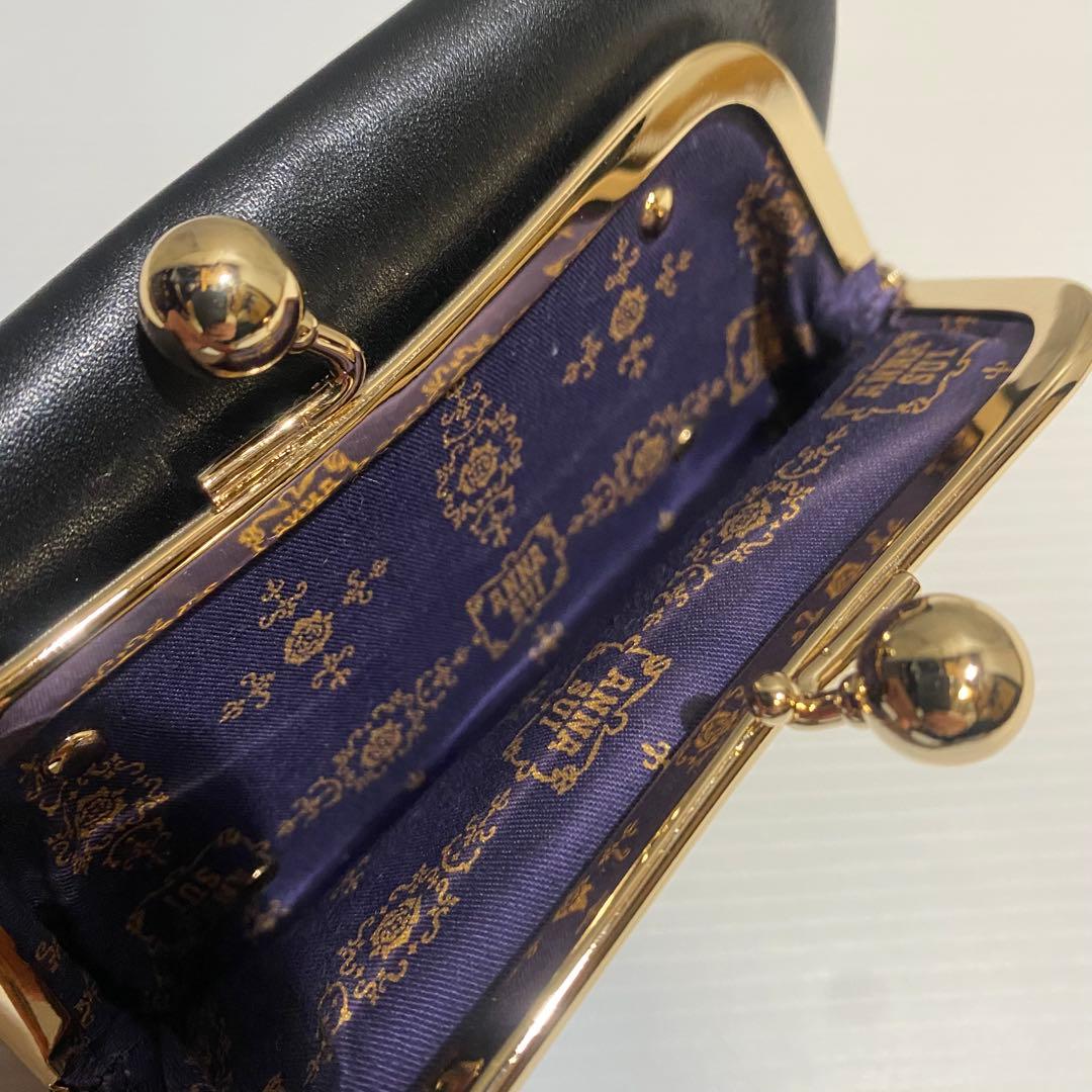 【極美品】ANNA SUI　マイティティ　２つ折財布　ブラック