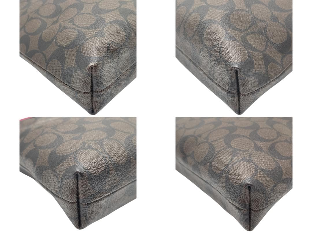 COACH F34938 シグネチャー ショルダーバッグ 斜め掛け PVC