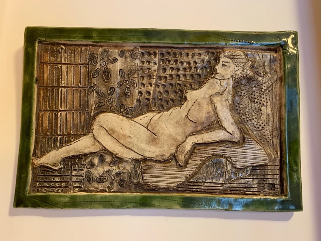 裸婦３　信楽焼　陶器製　美術品　アート