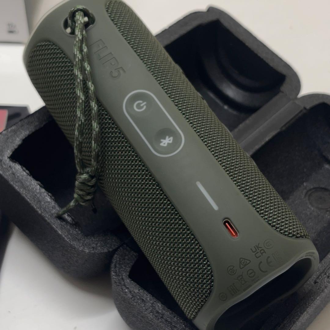 美品 JBL Flip 5 JBL GREN グリーン Bluetooth