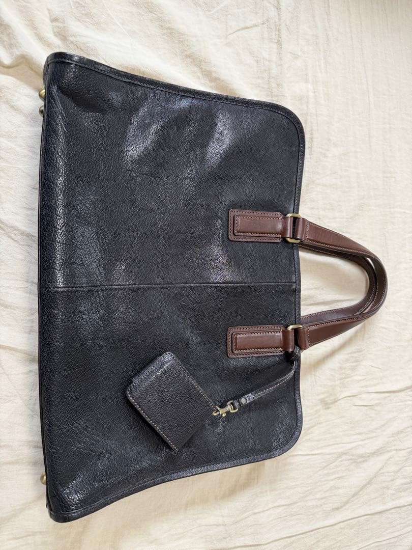 土屋鞄　アルマス　バッファローブリーフケース　アーバンネイビー