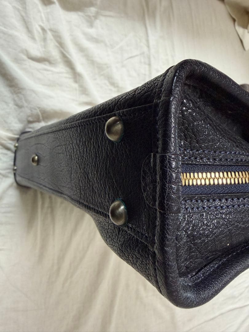 土屋鞄　アルマス　バッファローブリーフケース　アーバンネイビー