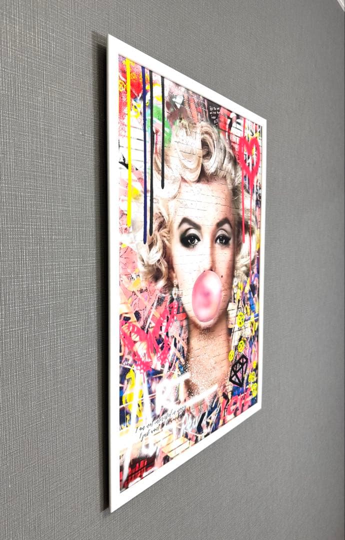 No.169フレーム付きキャンバスアート　マリリンモンロー　ブランドアート絵画