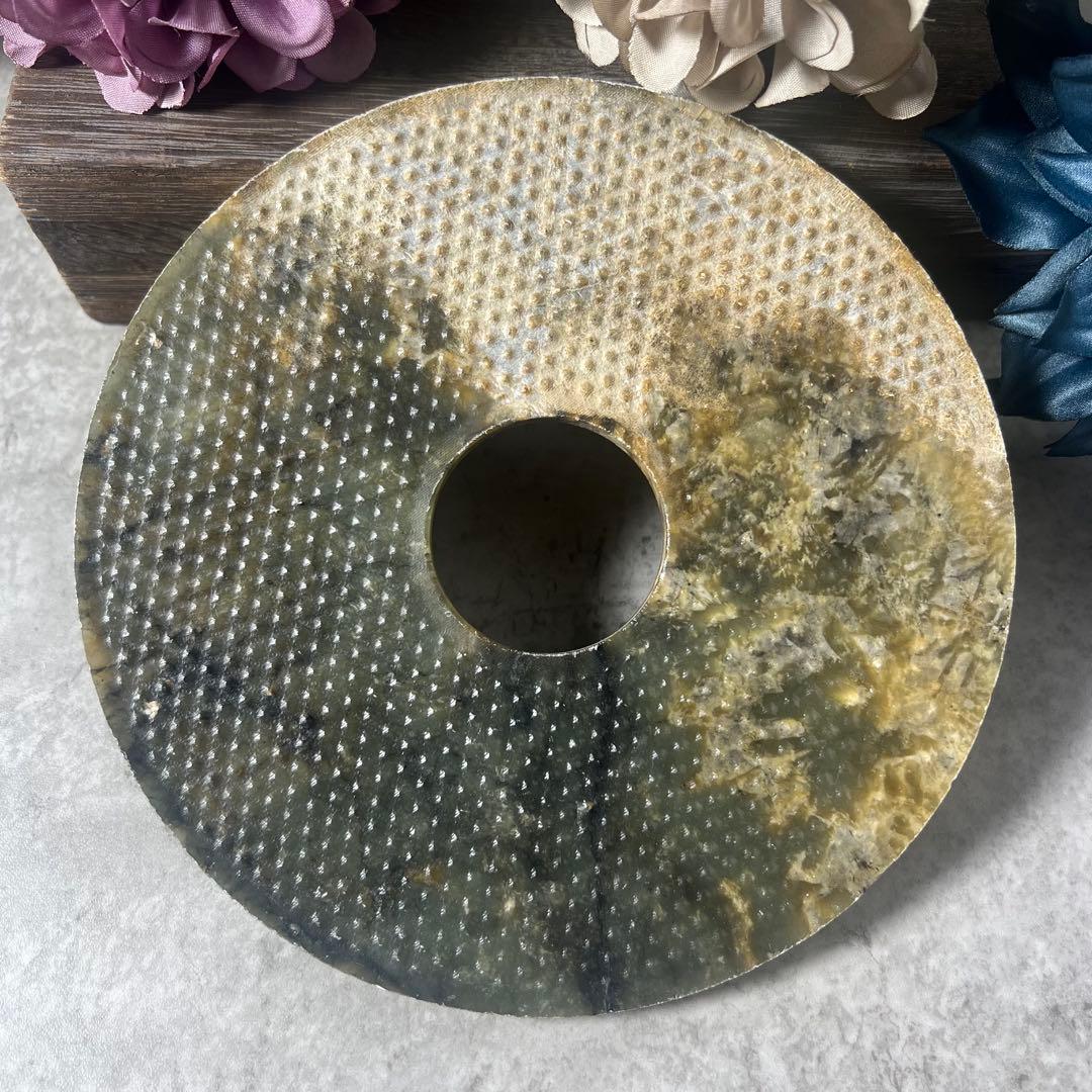 【中国古玩】玉璧　16cm 玉壁　古玉　玉石