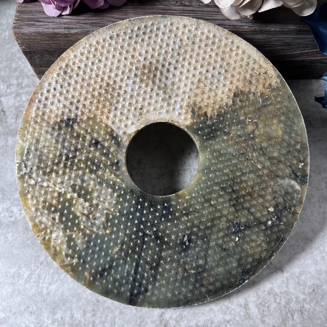 【中国古玩】玉璧　16cm 玉壁　古玉　玉石