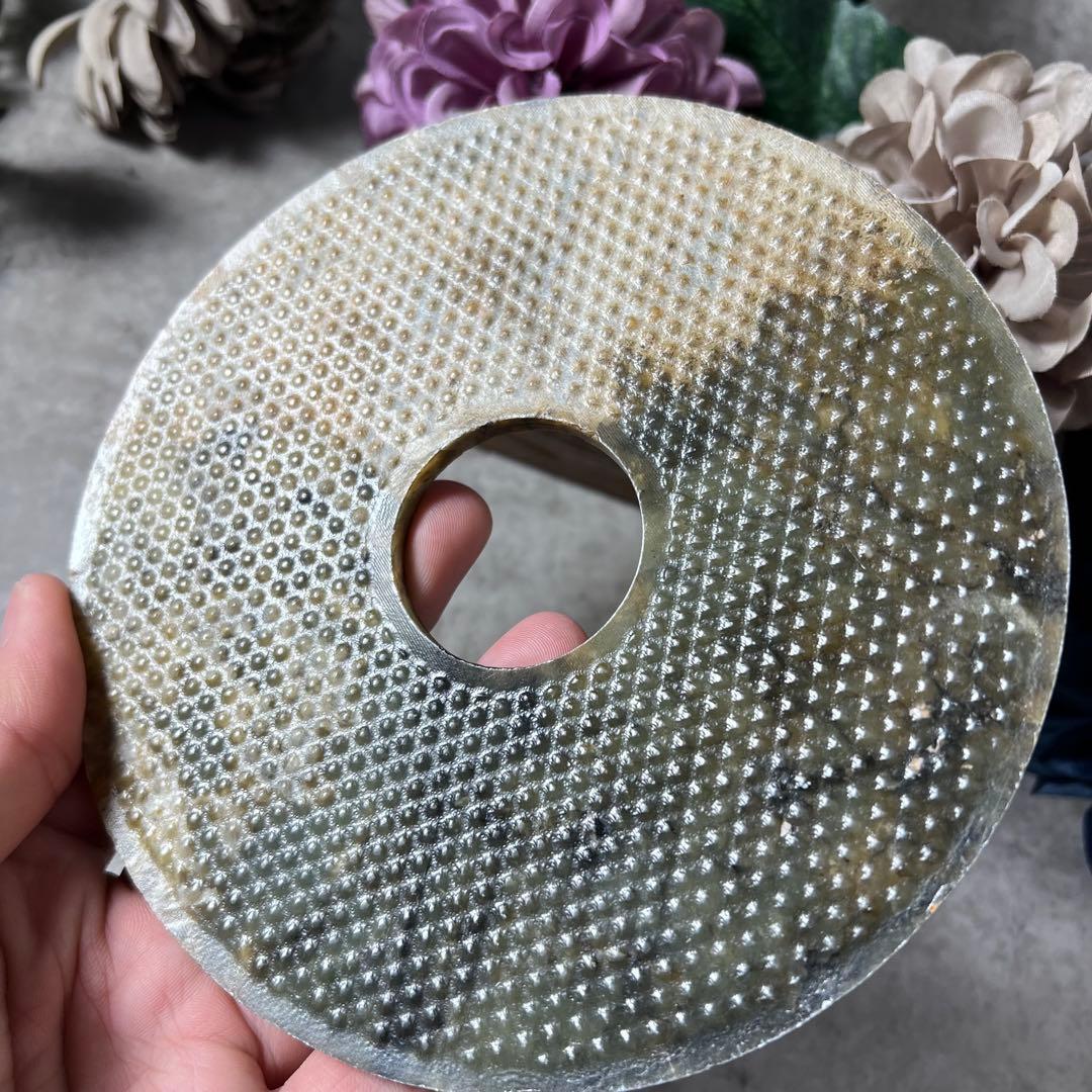 【中国古玩】玉璧　16cm 玉壁　古玉　玉石
