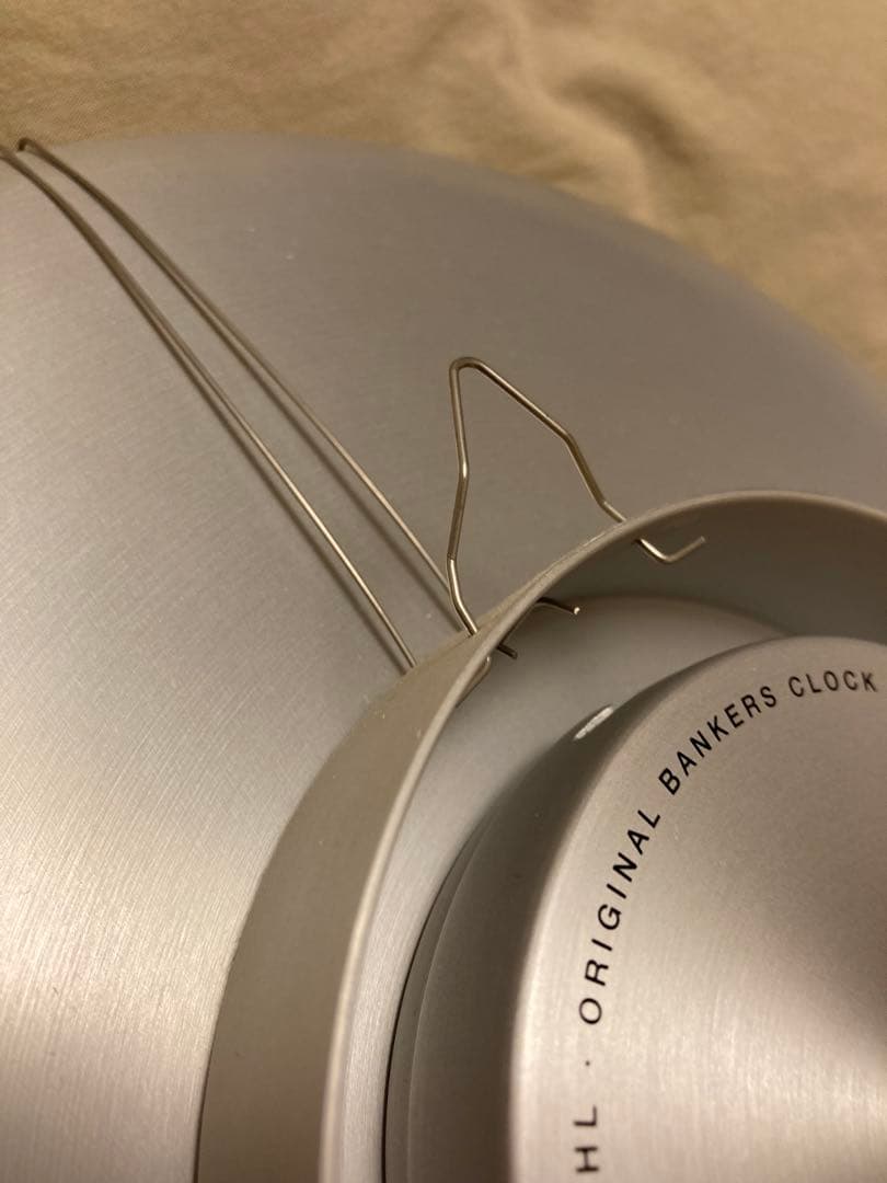 USED/アルネ・ヤコブセン　バンカーズクロック　29cm 壁掛け時計　ホワイト