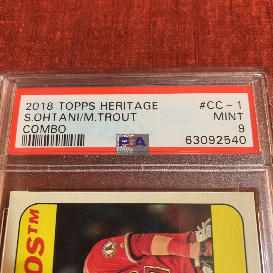 レア 2018 Topps 大谷翔平 トラウト ルーキーカード PSA-9