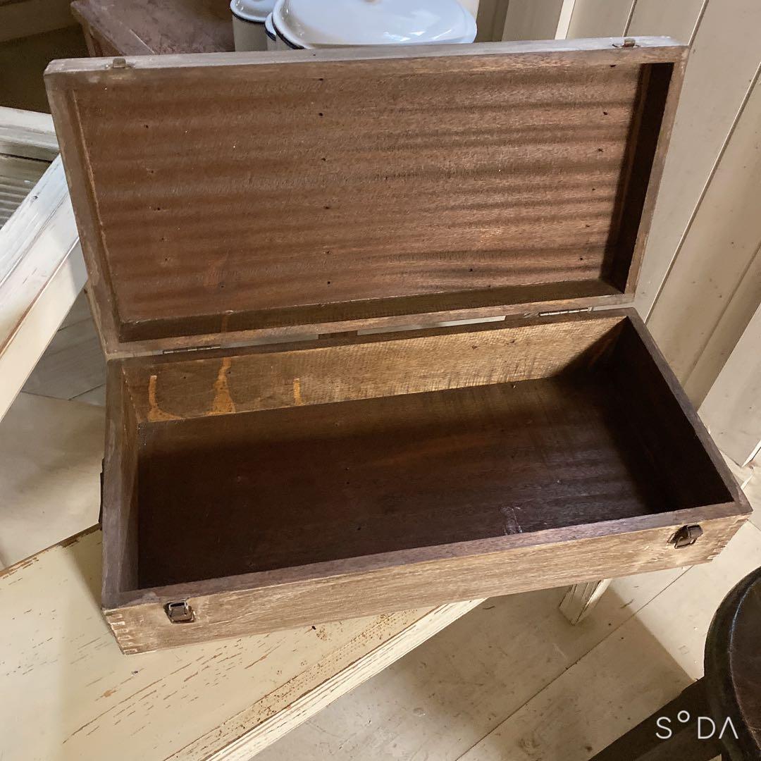 アンティーク木箱　古い木箱　ガーデン