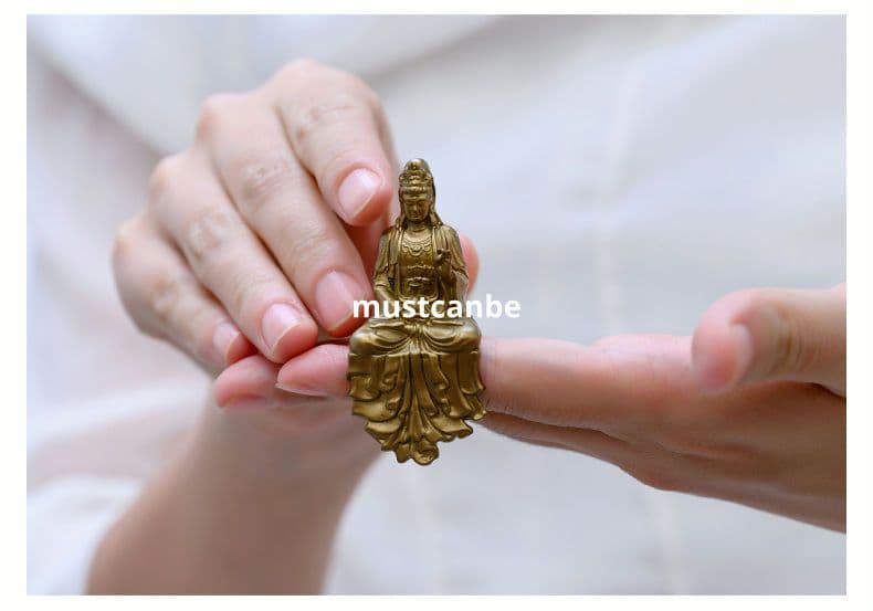 菩薩 観音菩薩 銅製 仏像 彫刻 置物 開運 風水置物 工芸品