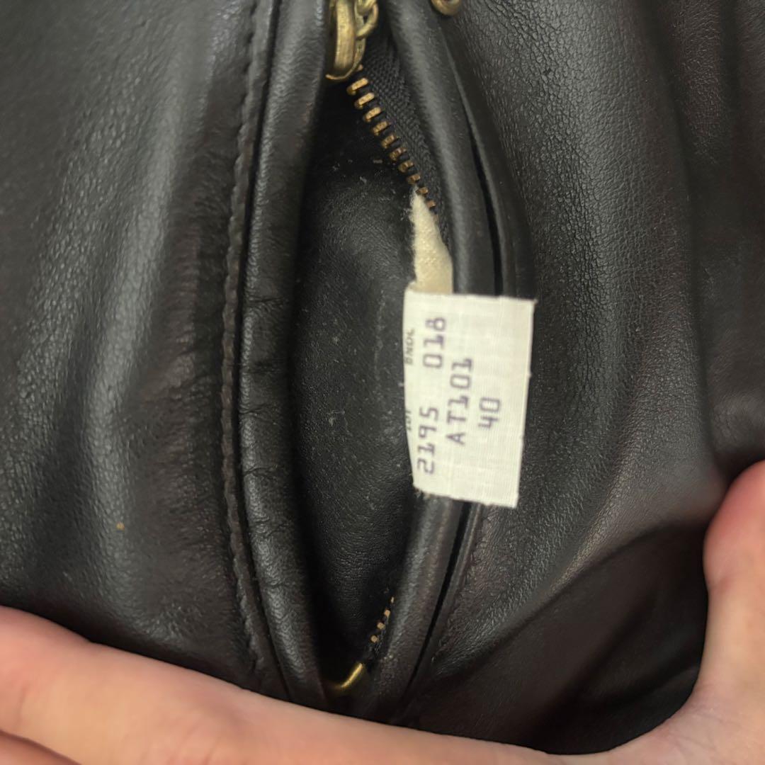 人気✨schott AT101 レザージャケット　シングルライダース　40 黒