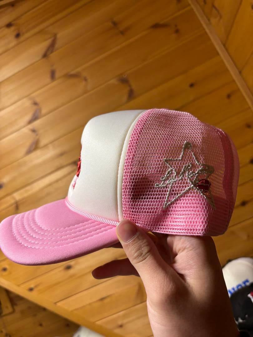 La Ropa ラロパ 正規品 ピンク色メッシュキャップ