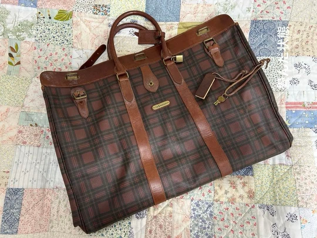 ラルフローレン　チェック柄 ボストンバッグ(大型)