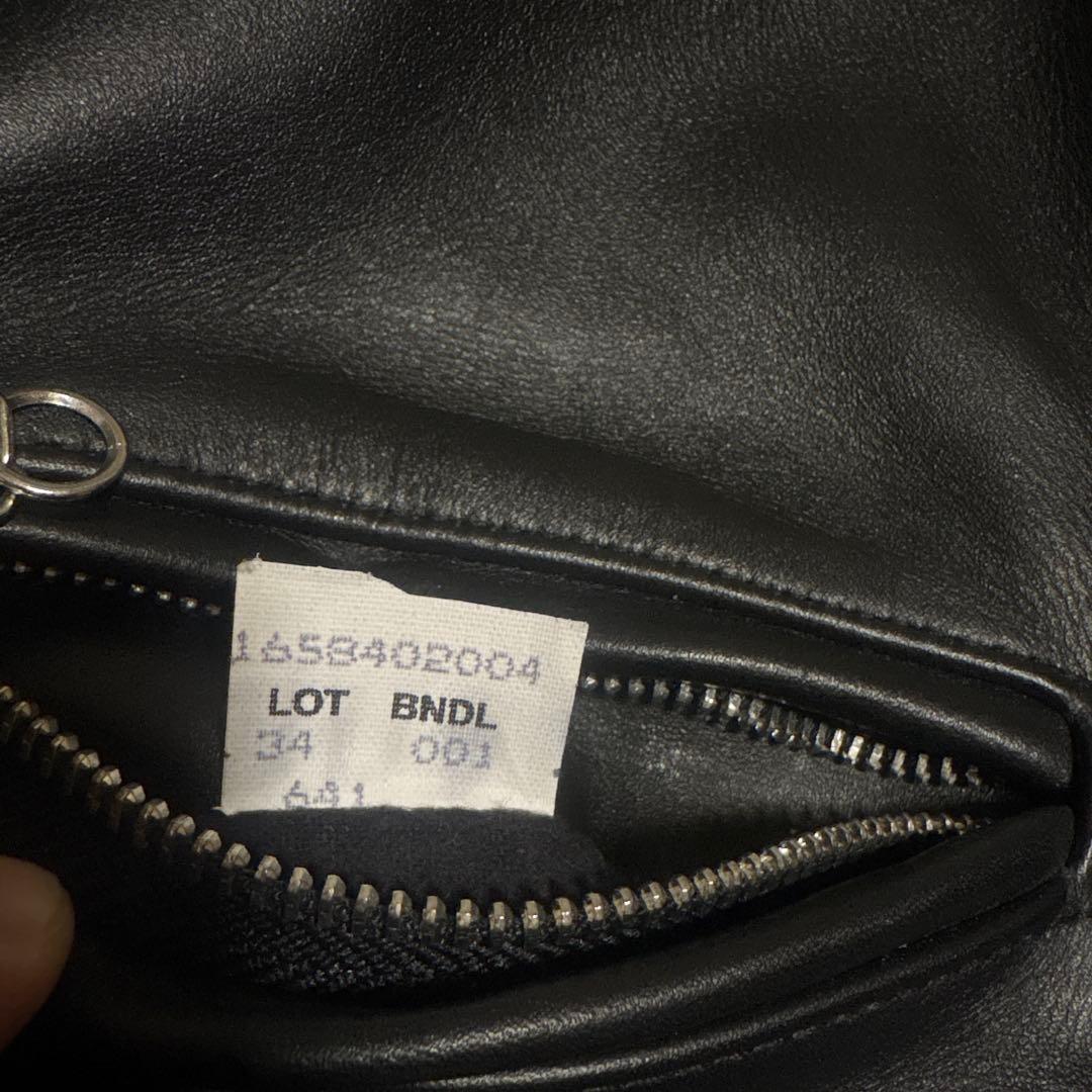 超美品‼️新型schott641 34インチ　シングルライダース　インナーボア付