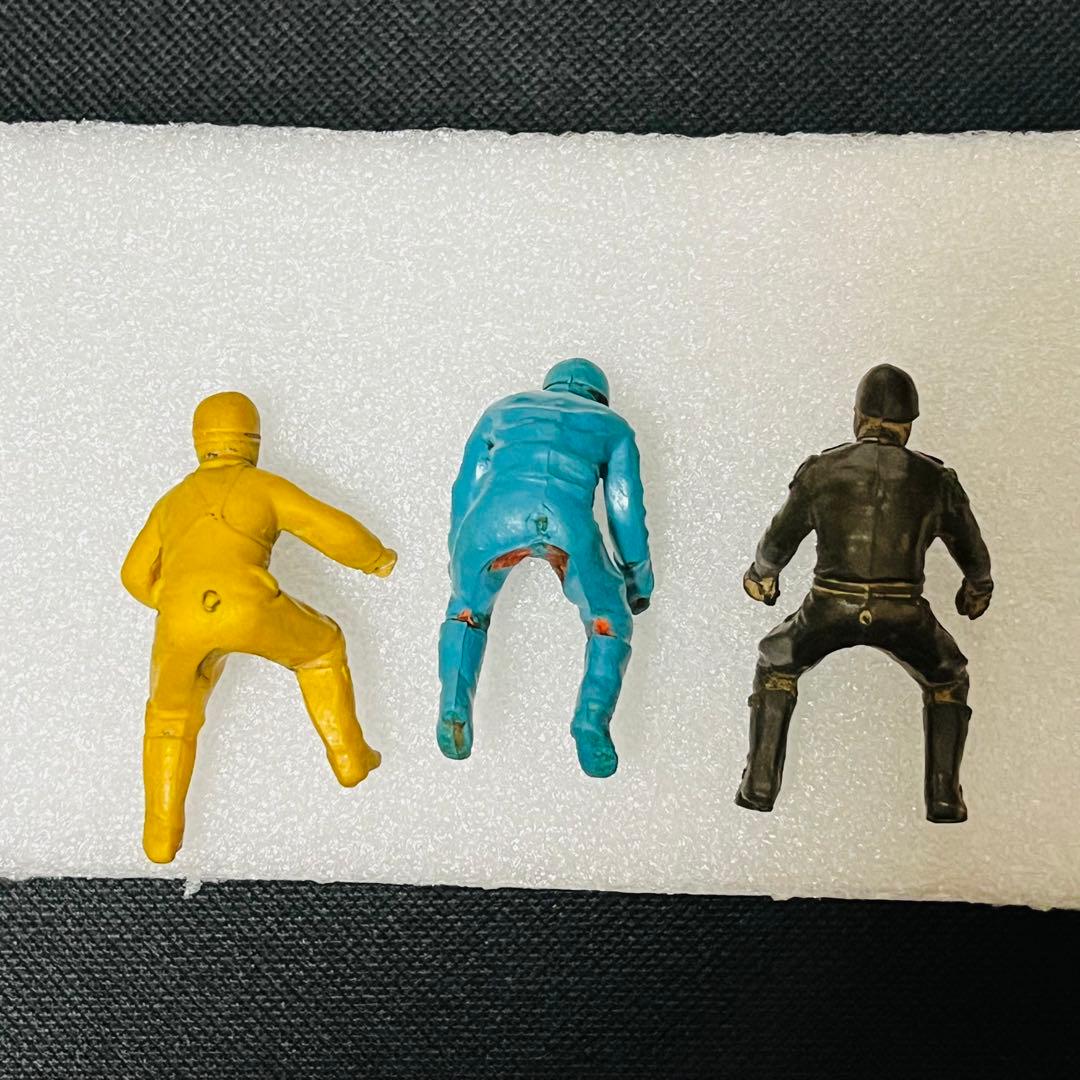 ビンテージ　バイク人形　合金バイク　ブリキ　オキュパイドジャパン系