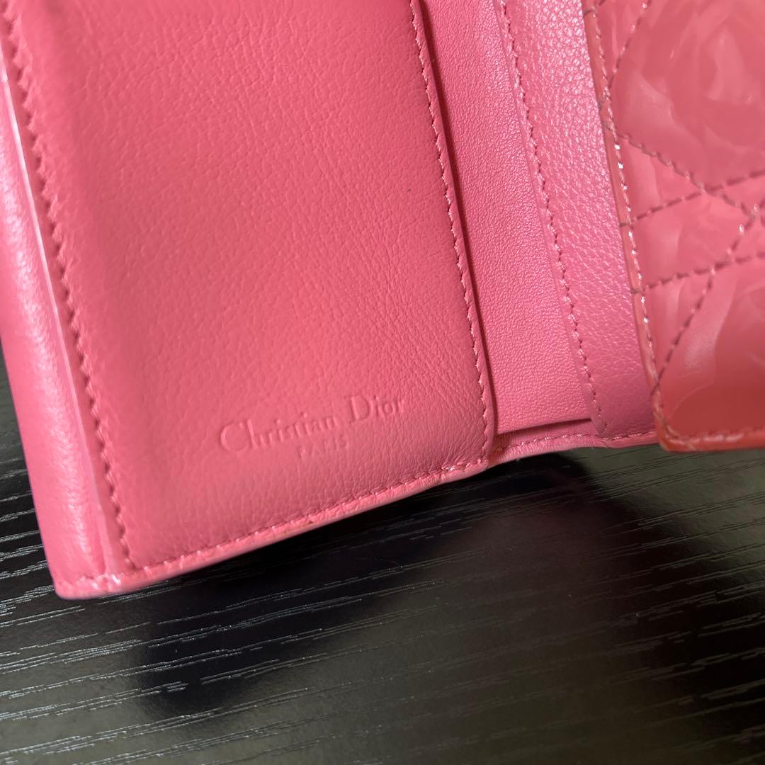 クリスチャンディオール 三つ折り財布 コンパクトウォレットカナージュ