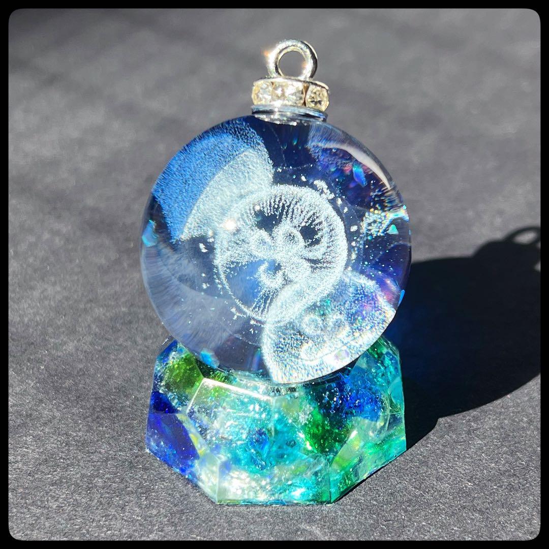 【ハンドメイド】宇宙玉チャーム　３個