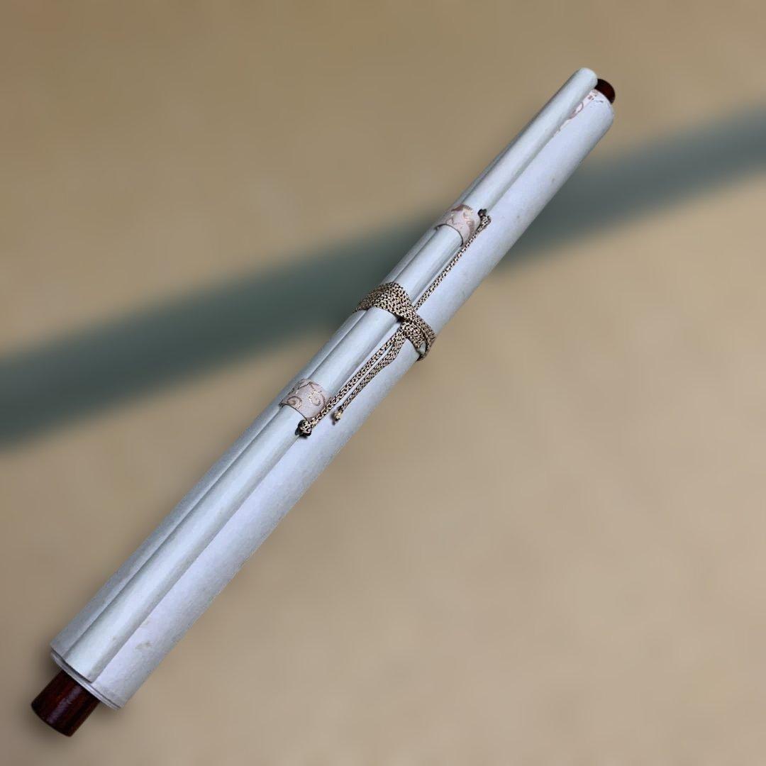 【作品名：大逆転勝運図　作者：佐藤　松庵】掛軸 波と龍 193cm x 54cm