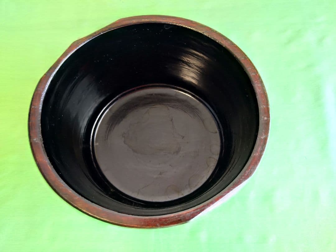 村瀬治兵衛 沢栗 建水 （漆塗 木製） 茶道具