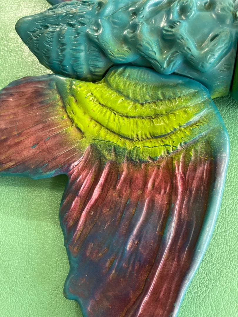 希少　モスラ　ソフビ　当時物　ゴジラシリーズ　ブルファク　背中にキズ