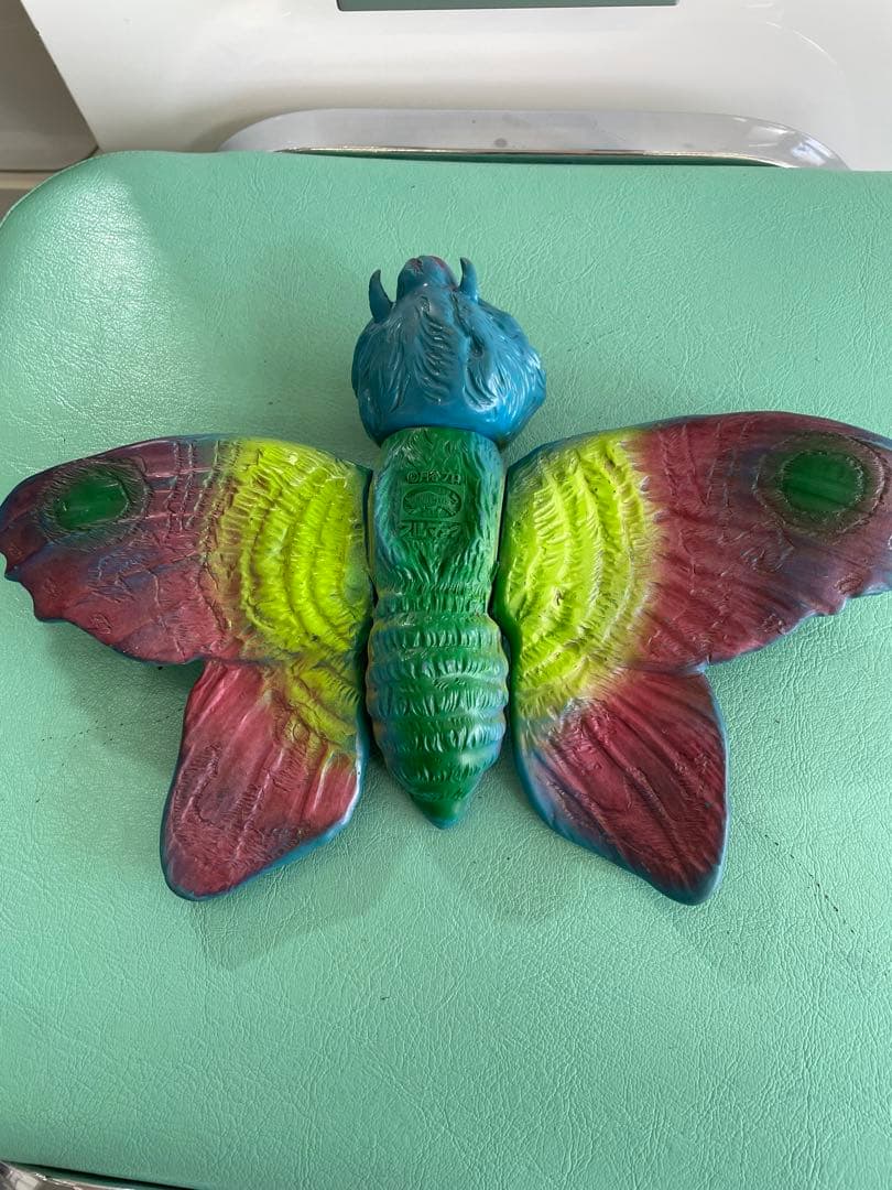 希少　モスラ　ソフビ　当時物　ゴジラシリーズ　ブルファク　背中にキズ