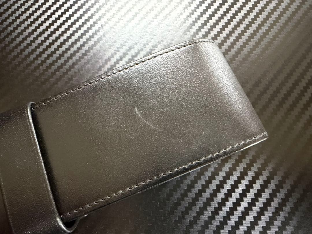 極美品 モンブラン シエナ 2本差し レザーペンケース ブラック