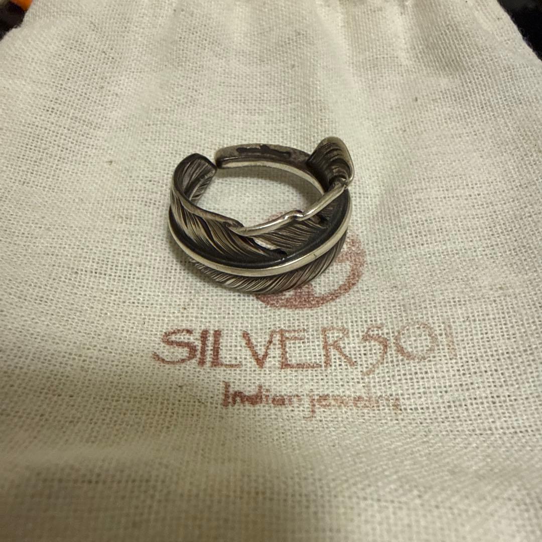 インディアンジュエリーSILVER501 フェザーリング