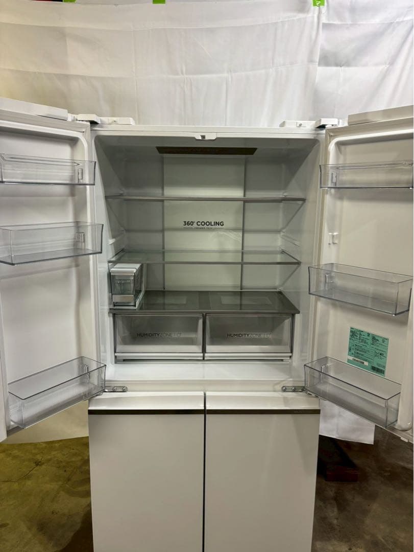 【美品】Haier 4ドア冷蔵庫 JR-GX47A 2024年製470L 観音開