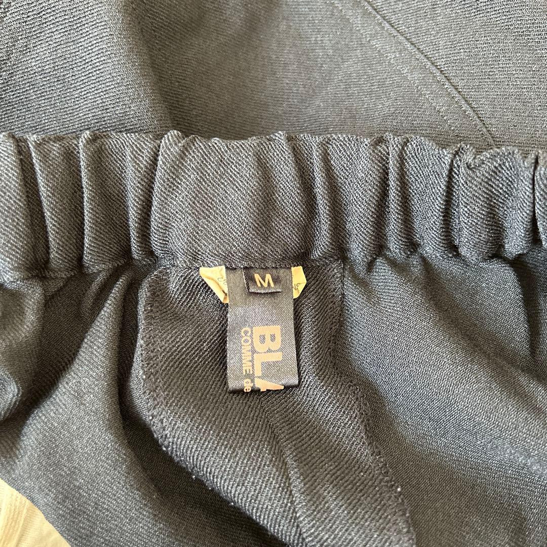 ブラックコムデギャルソン　ポリ縮　サルエルパンツ　ブラック　サイズM