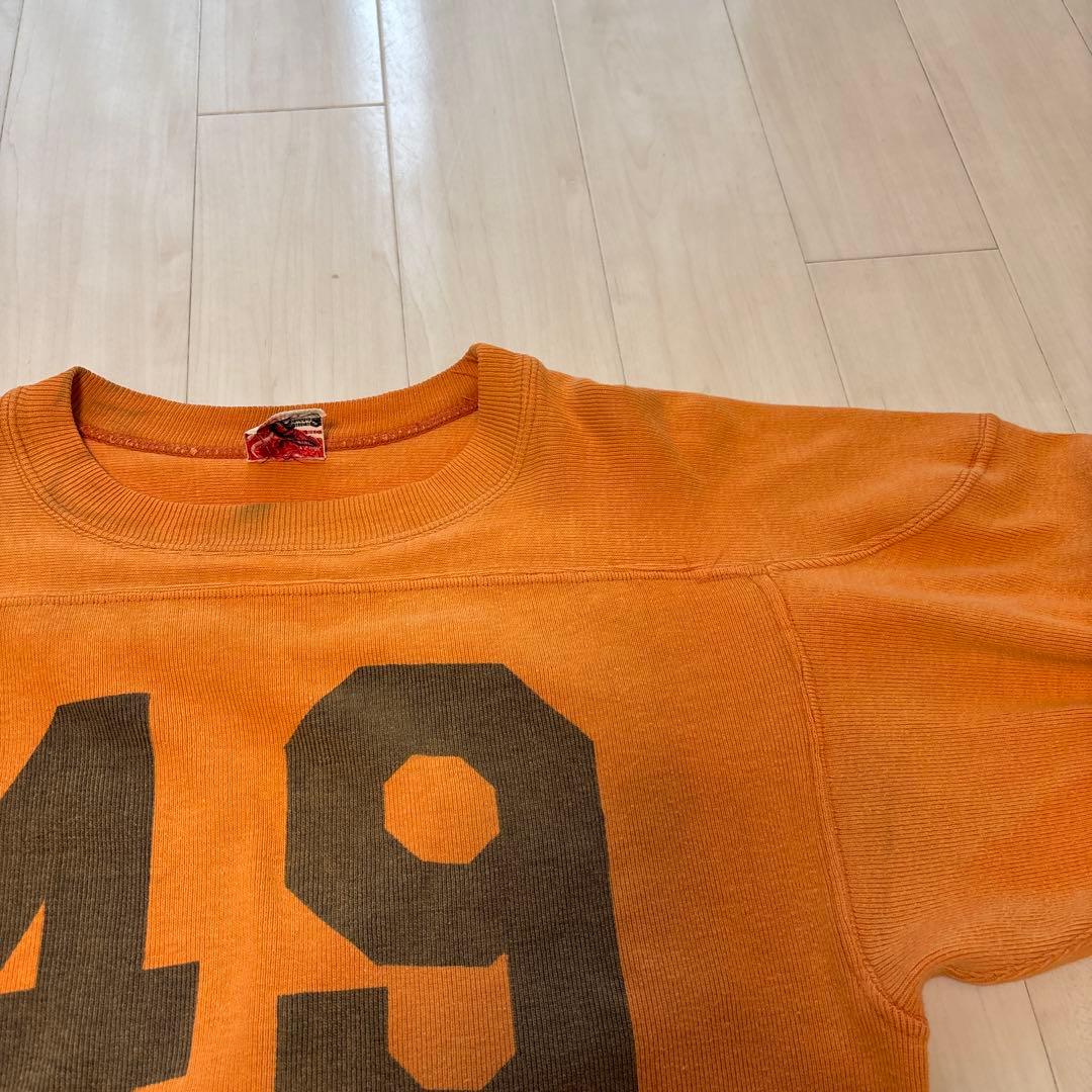 50s 60s ヴィンテージ 染込み　フットボールシャツ