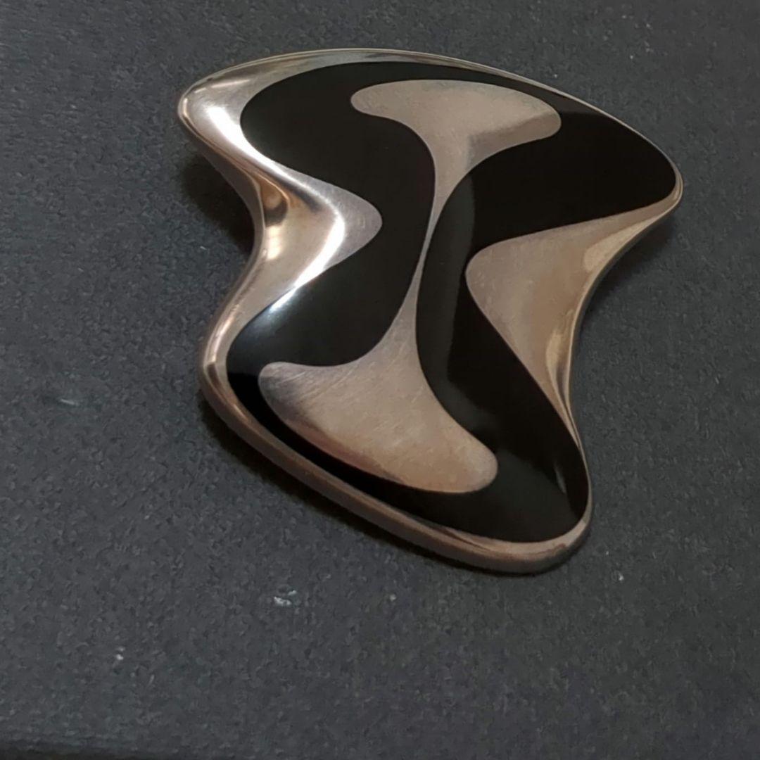 ★希少　ジョージ ジェンセン アメーバ ブローチ 315 ヴィンテージ シルバー