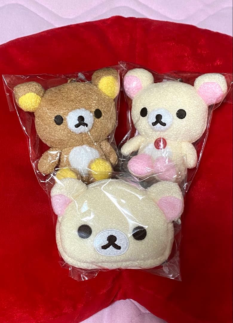 リラックマ　おでかけ ぬいぐるみ　キーホルダー　いつでもいっしょ　モコモコ