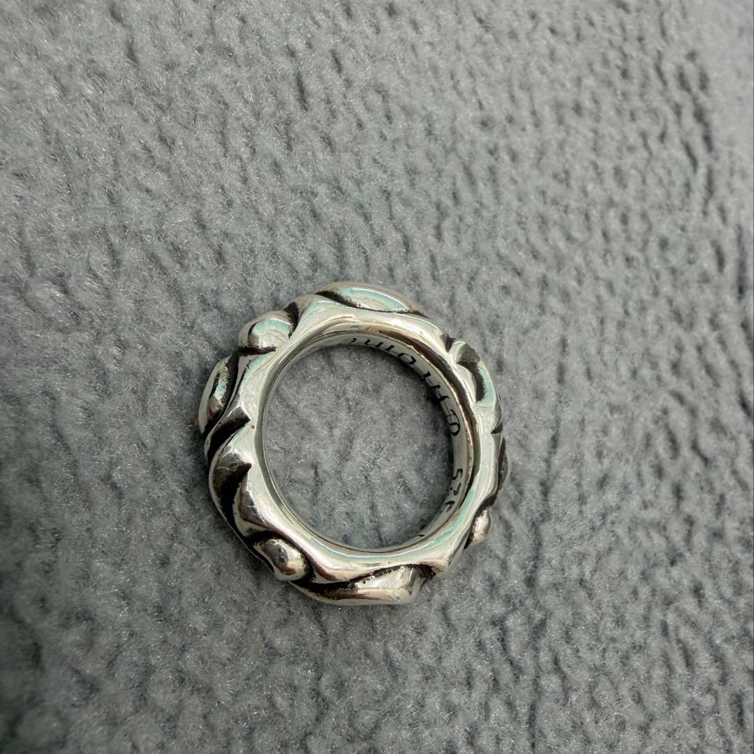 美品即発送クロムハーツ　スクロールバンド　リング　指輪　US4号(JP6.5号)
