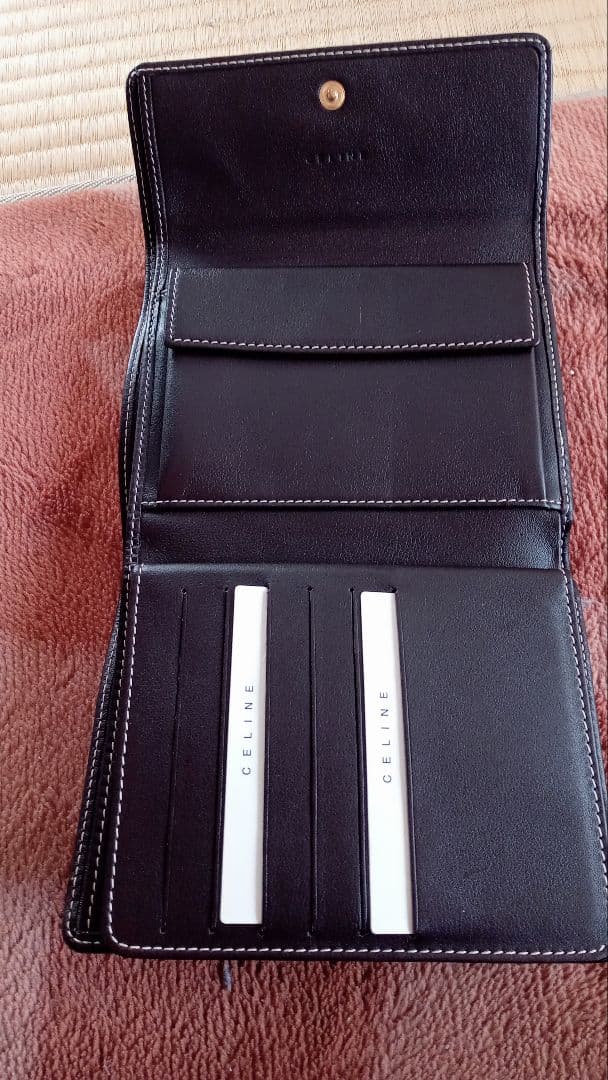 CELINE 二つ折り財布 ロゴパターン未使用品