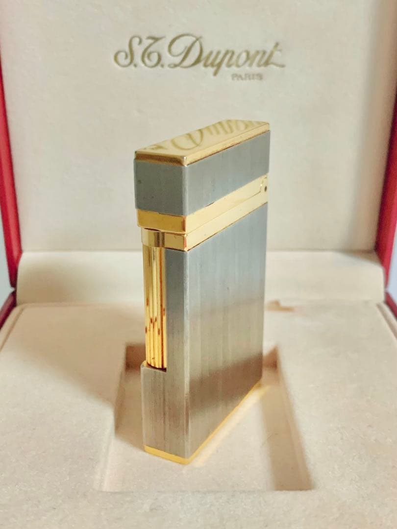 快音 S.T.Dupont デュポン ガスライター ライン2ヘアライン16841