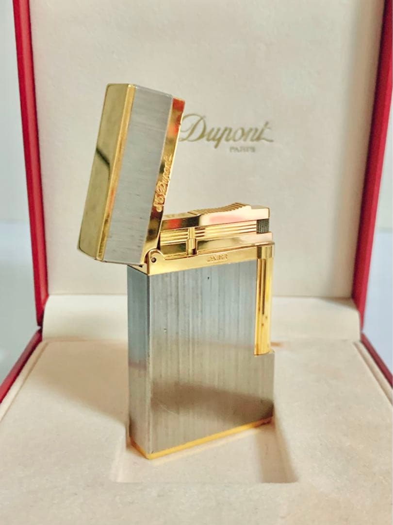 快音 S.T.Dupont デュポン ガスライター ライン2ヘアライン16841