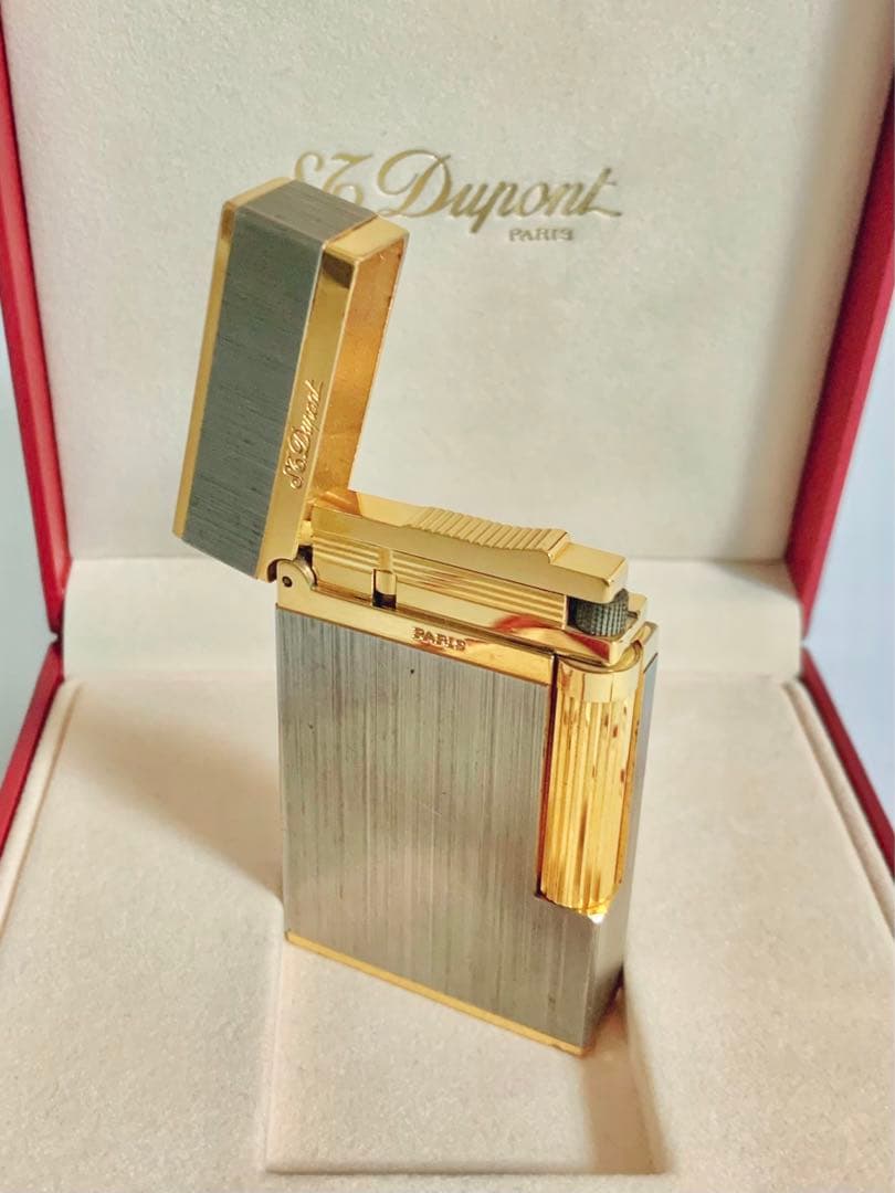 快音 S.T.Dupont デュポン ガスライター ライン2ヘアライン16841