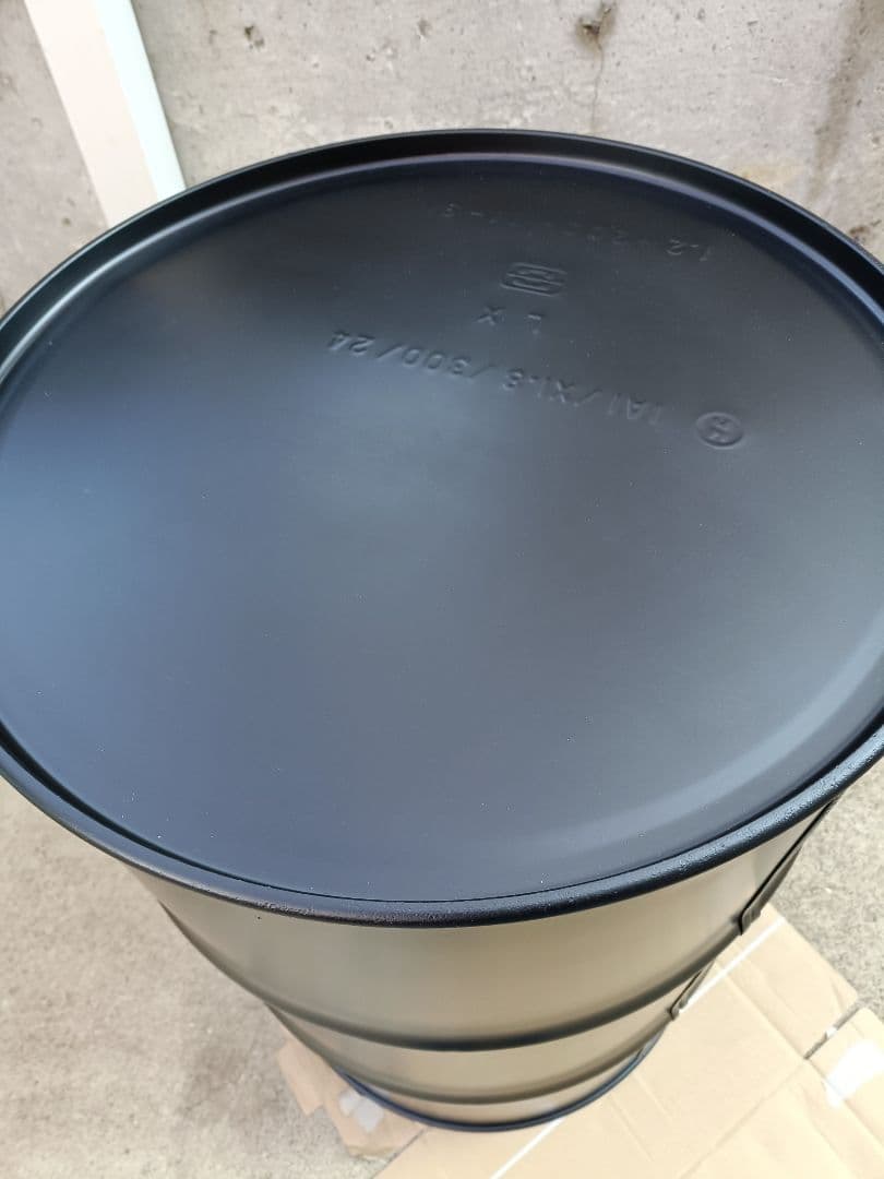 納期2026年1月よしき！ドラム缶テーブル‼️マッドブラック