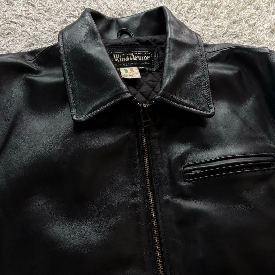 ★ホースハイド 3Ⅼ★ WIND ARMOR シングル ライダース 韓国 黒