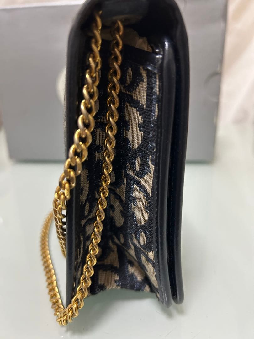 Christian Dior ショルダーバッグ ブラック×ブラウン