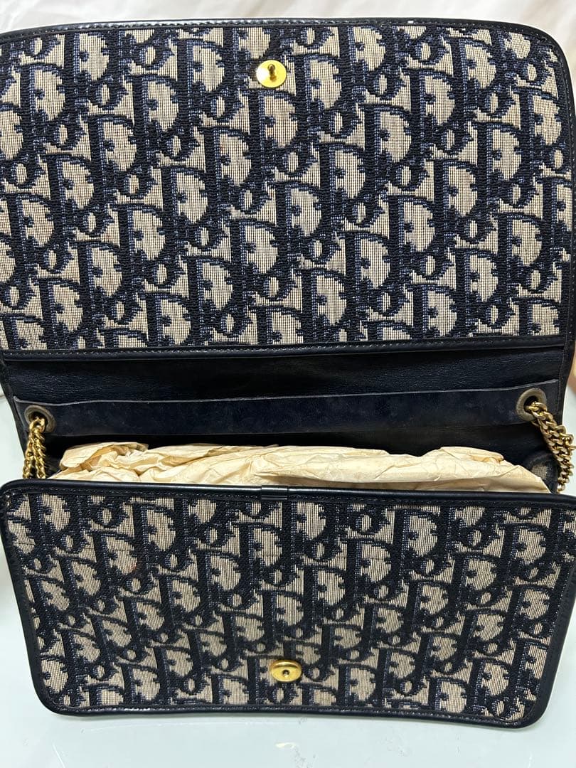 Christian Dior ショルダーバッグ ブラック×ブラウン