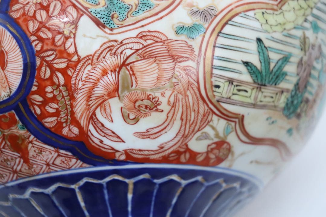 江戸　伊万里色絵　大鉢　アンティーク　送料込み250305