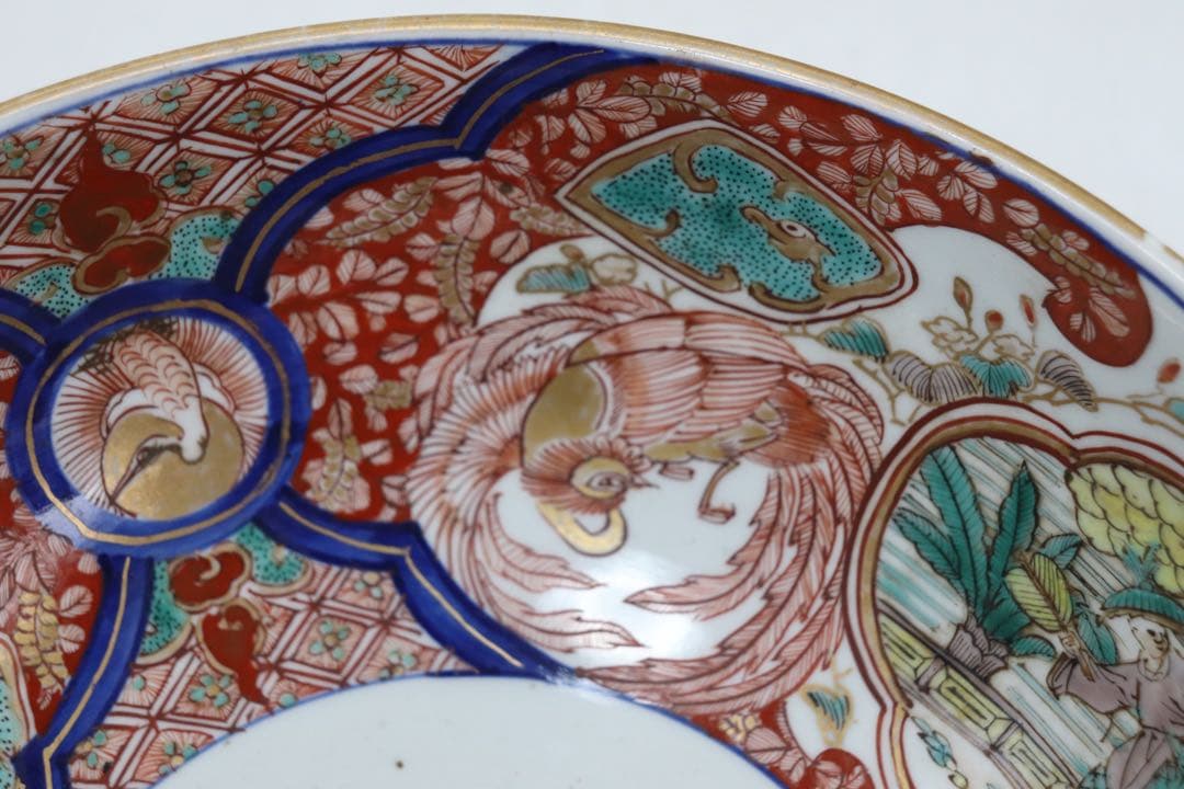 江戸　伊万里色絵　大鉢　アンティーク　送料込み250305