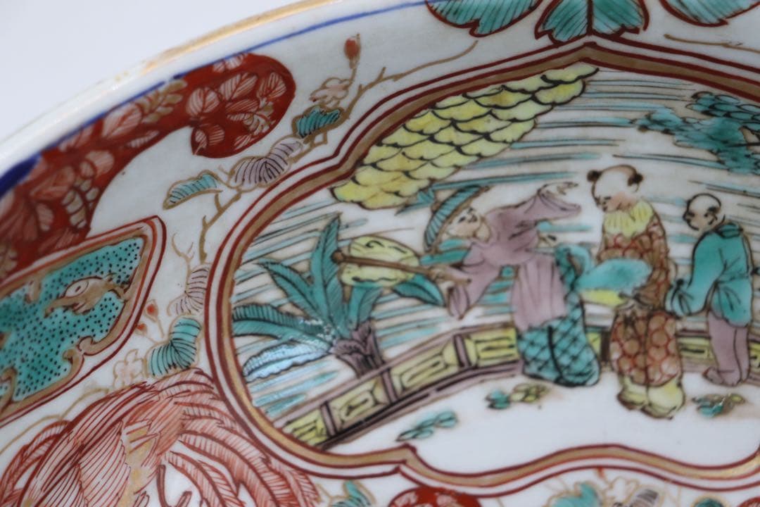 江戸　伊万里色絵　大鉢　アンティーク　送料込み250305