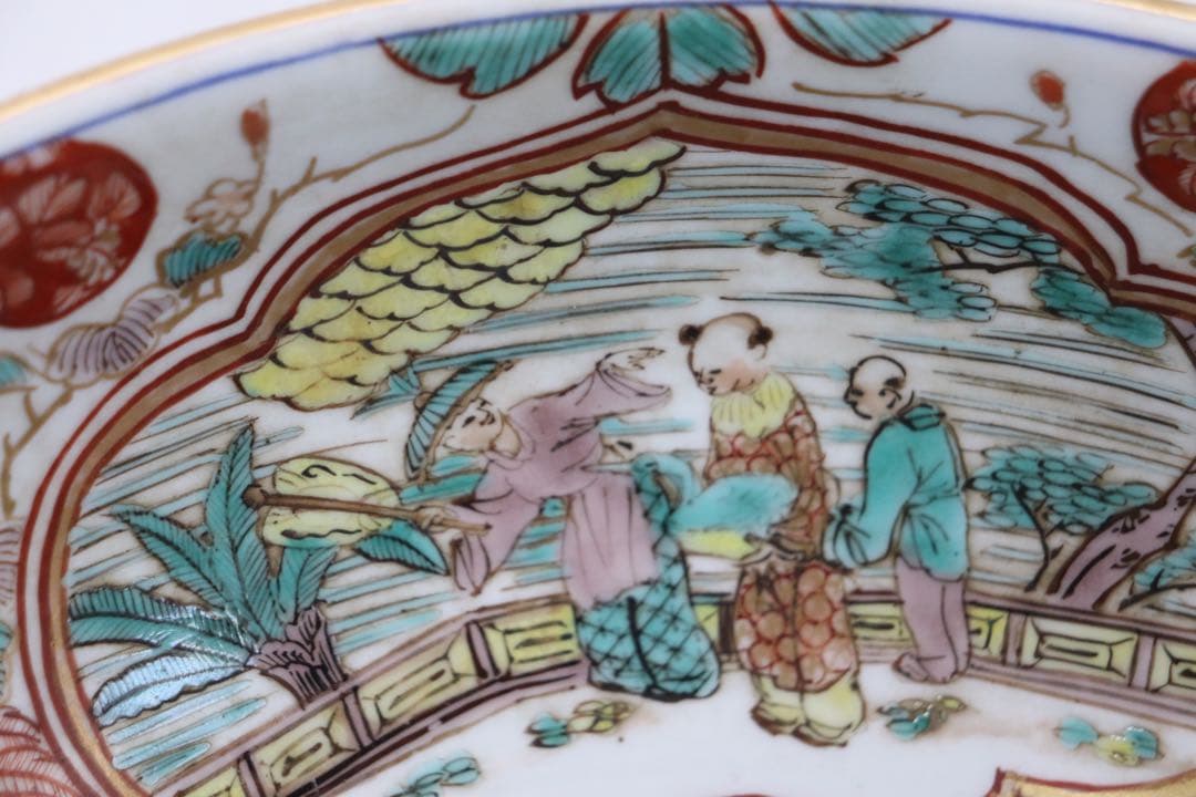 江戸　伊万里色絵　大鉢　アンティーク　送料込み250305